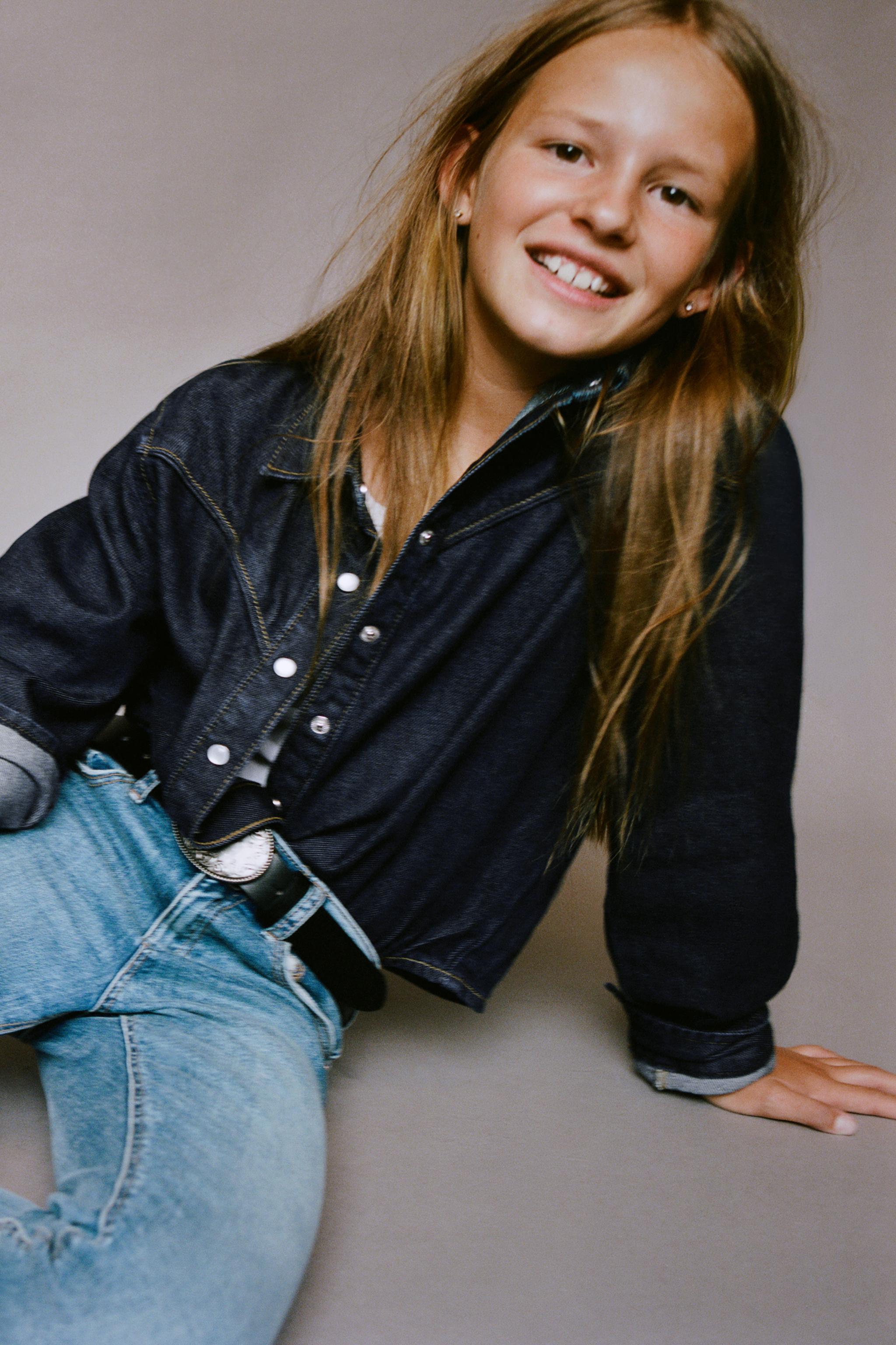 CHEMISE EN DENIM À COUTURES